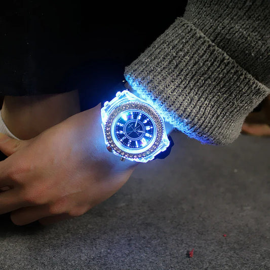 LED Light Flash Luminous Watch