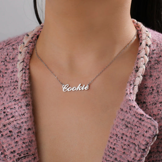 Stainless Steel Customized Name Necklace Personalized Nameplate Pendant