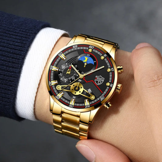Alloy Strap Wrist Watch for Men Outdoor Style