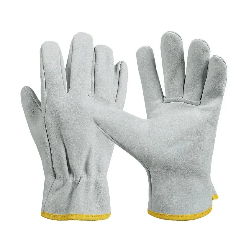 Work Gloves Sheepskin Leather Workers Work Welding Safety Protection