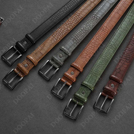 Business Leather Waist Jeans Belts for Men
