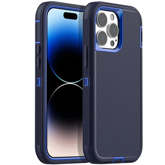 Luxury 3in1 Armor Ott CASE BOX for IPhone 17 16 15 14 13 12 11 Pro Max