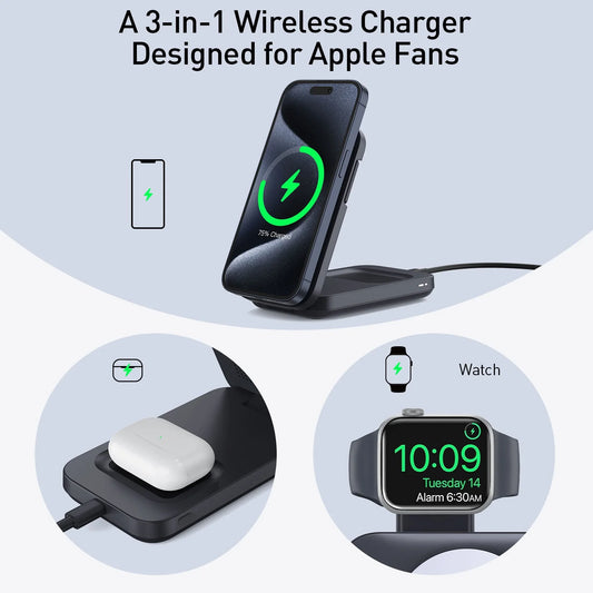 Magnetic Wireless Fast Charger with Ice Cooling Fan