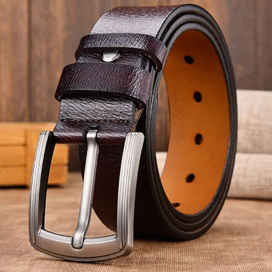 Cow Genuine Leather Luxury Strap Male Belts for Men New Large Plus Size100-130cm