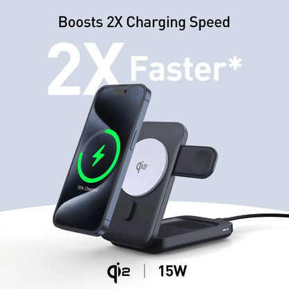 Magnetic Wireless Fast Charger with Ice Cooling Fan