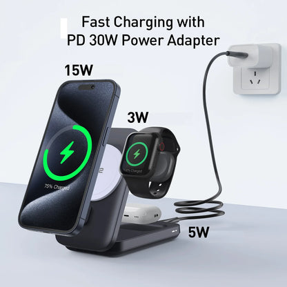Magnetic Wireless Fast Charger with Ice Cooling Fan
