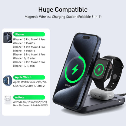 Magnetic Wireless Fast Charger with Ice Cooling Fan