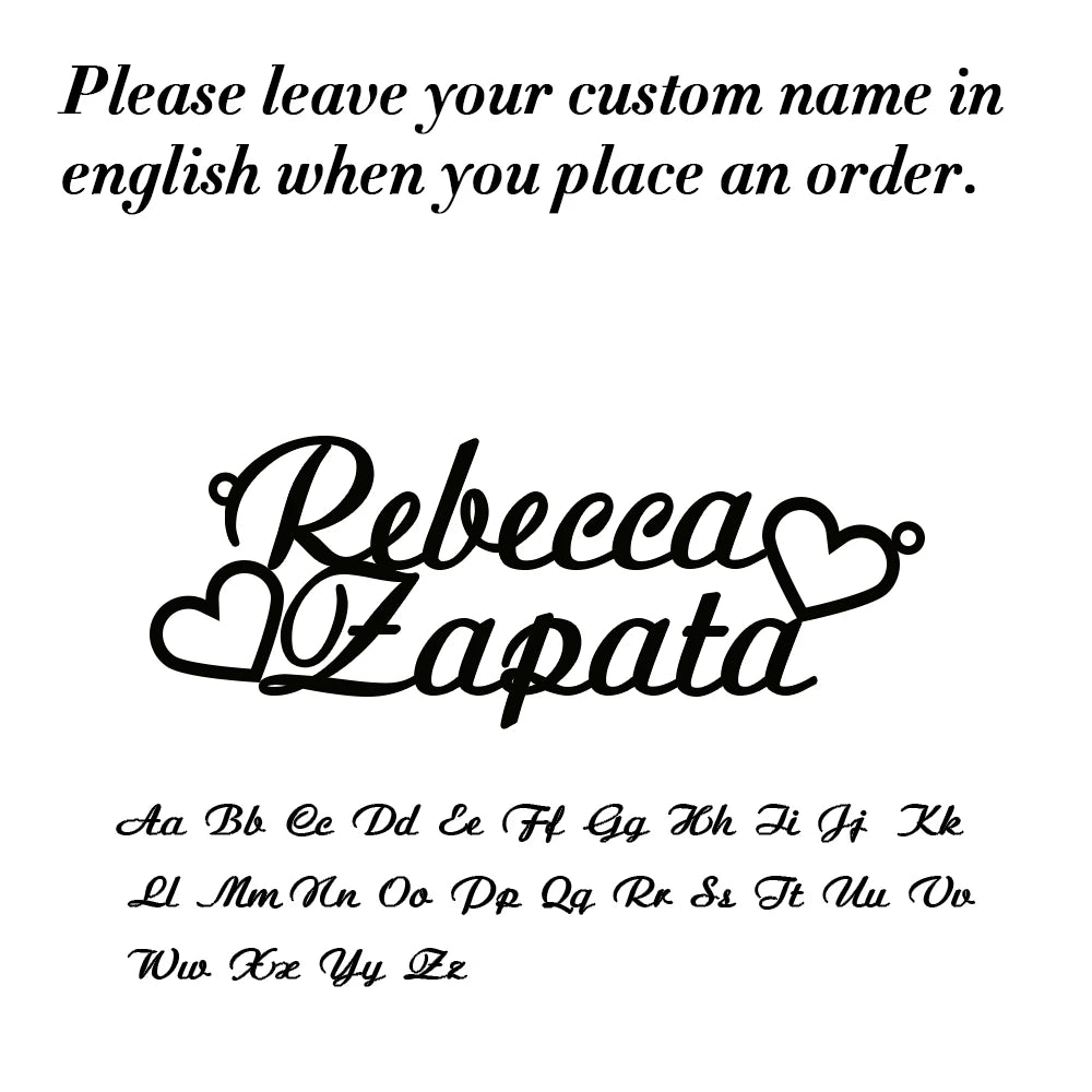 Stainless Steel Customized Name Necklace Personalized Nameplate Pendant