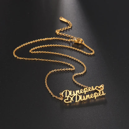 Stainless Steel Customized Name Necklace Personalized Nameplate Pendant