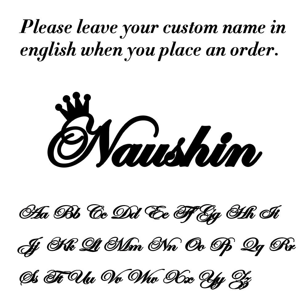 Stainless Steel Customized Name Necklace Personalized Nameplate Pendant
