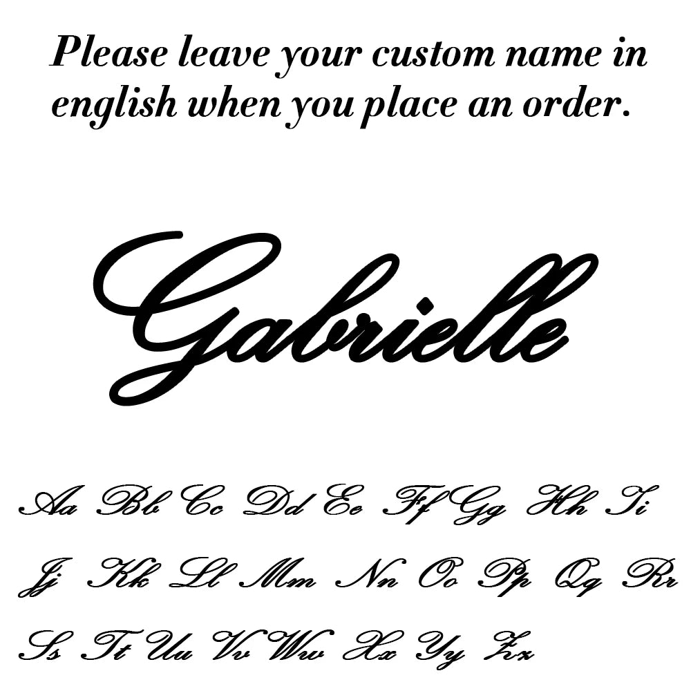 Stainless Steel Customized Name Necklace Personalized Nameplate Pendant