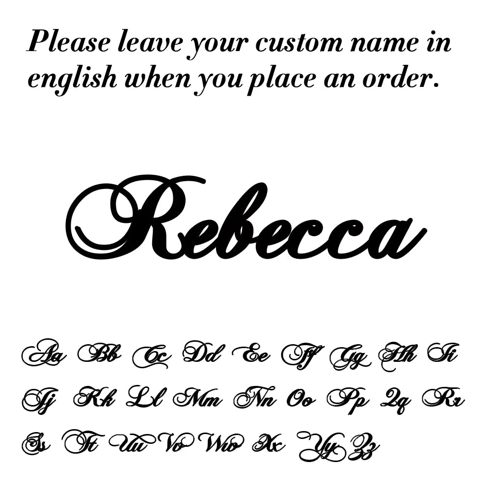 Stainless Steel Customized Name Necklace Personalized Nameplate Pendant