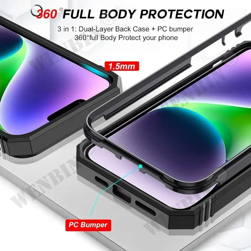 iPhone 17 16 16e 15 14 13 12 11 Pro Max Plus Mini XS XR 8 Plus 8 7 SE Heavy Duty