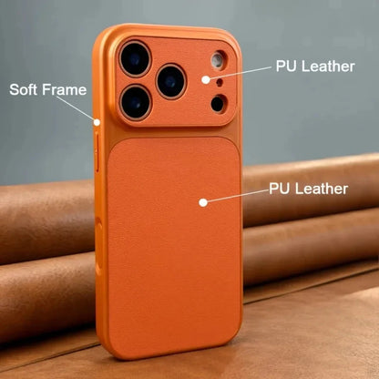 New Luxury 17 Series Orange Retro Phone Case For iPhone 17 Air 16 15 14 13 12 11 Pro Max