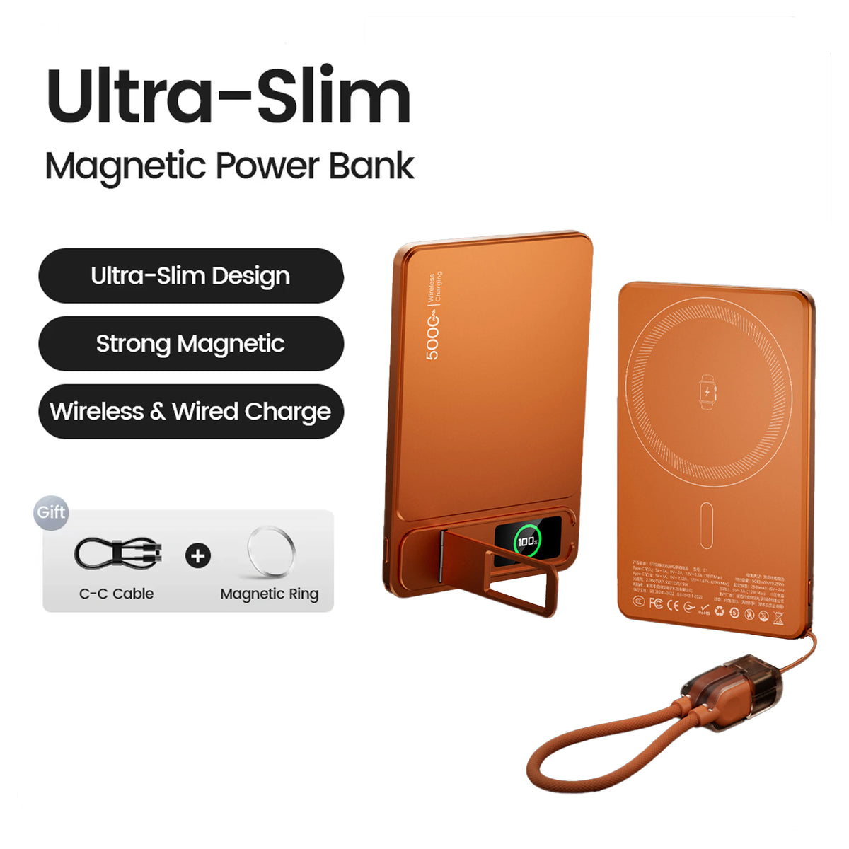 10000mAh Magnetic Powerbank
