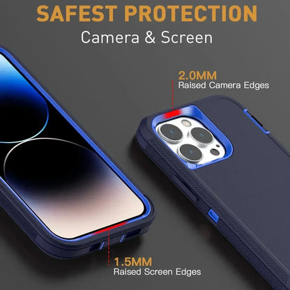 Luxury 3in1 Armor Ott CASE BOX for IPhone 17 16 15 14 13 12 11 Pro Max