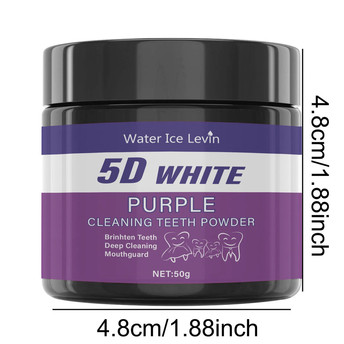 Purple Tooth Cleaning Powder Whitens Teeth in 5 Days