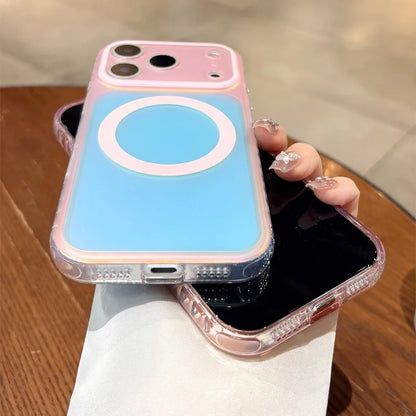 iPhone 15 16 17 Pro Max Magnetic Wireless Charging Hard PC Bumper Cover