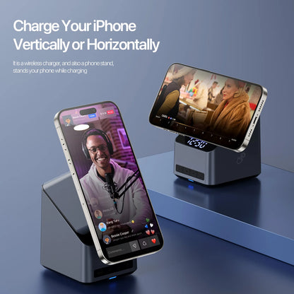 Magnetic 4 in 1 Auto Rotation Wireless Charger