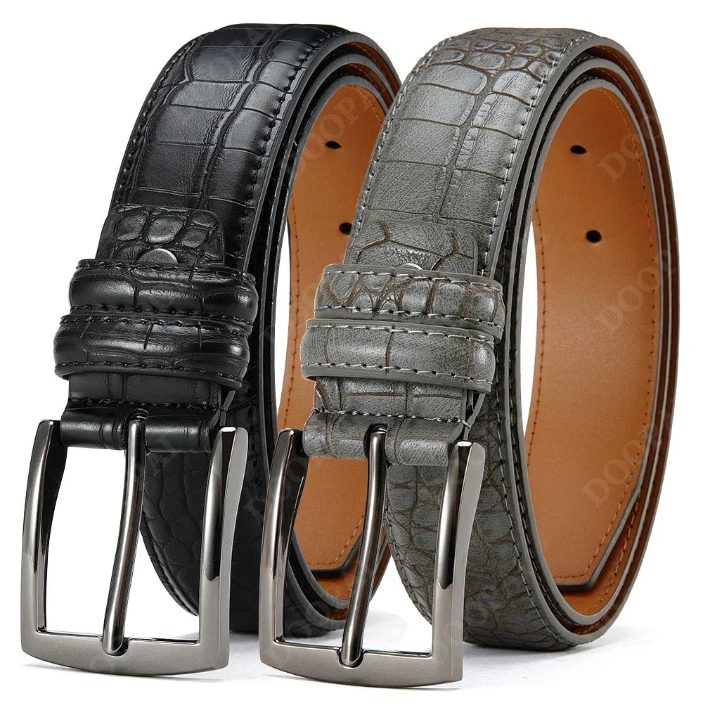 Business Leather Waist Jeans Belts for Men
