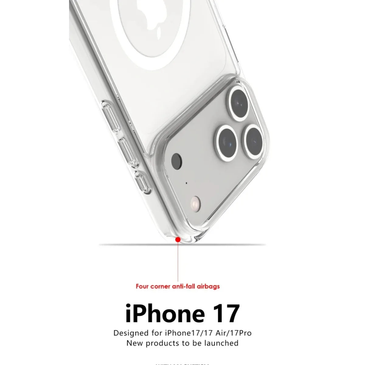 Shockproof Magnetic Wireless Charge Case For iPhone 17 Air 17 Pro Max