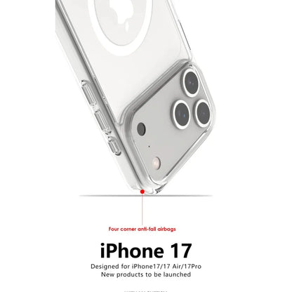 Shockproof Magnetic Wireless Charge Case For iPhone 17 Air 17 Pro Max