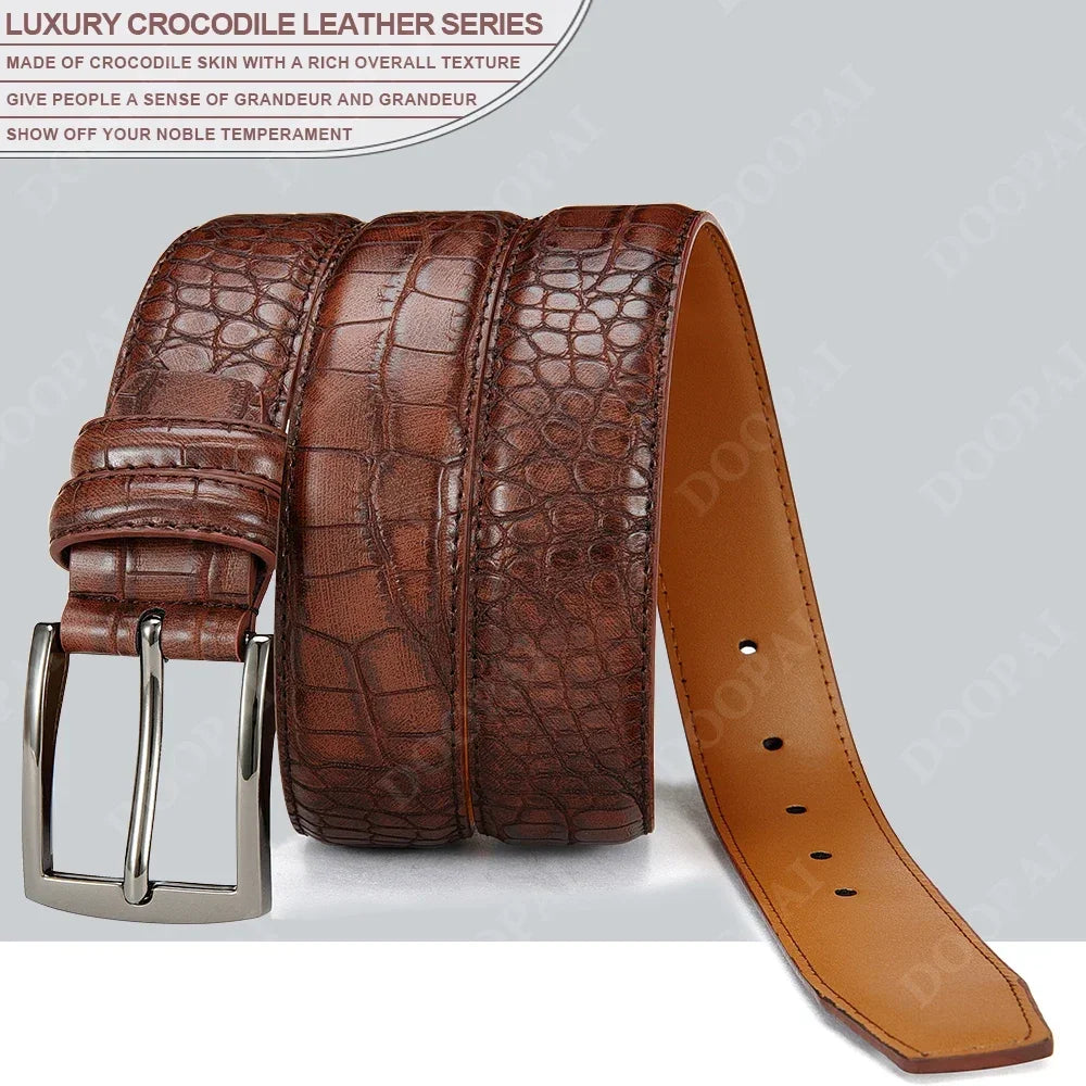 Business Leather Waist Jeans Belts for Men