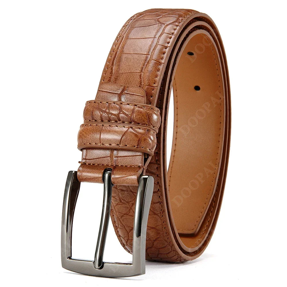 Business Leather Waist Jeans Belts for Men