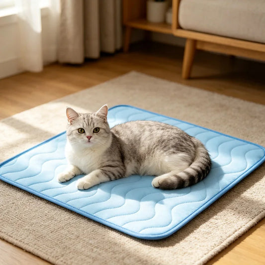 Cooling Cat Mat Summer Pad Mat For Dogs Cat Ice Silk Blanket Sofa Breathable