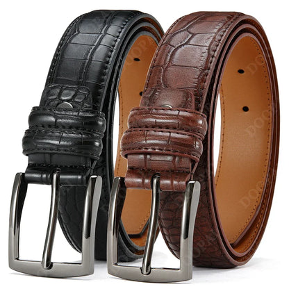 Business Leather Waist Jeans Belts for Men