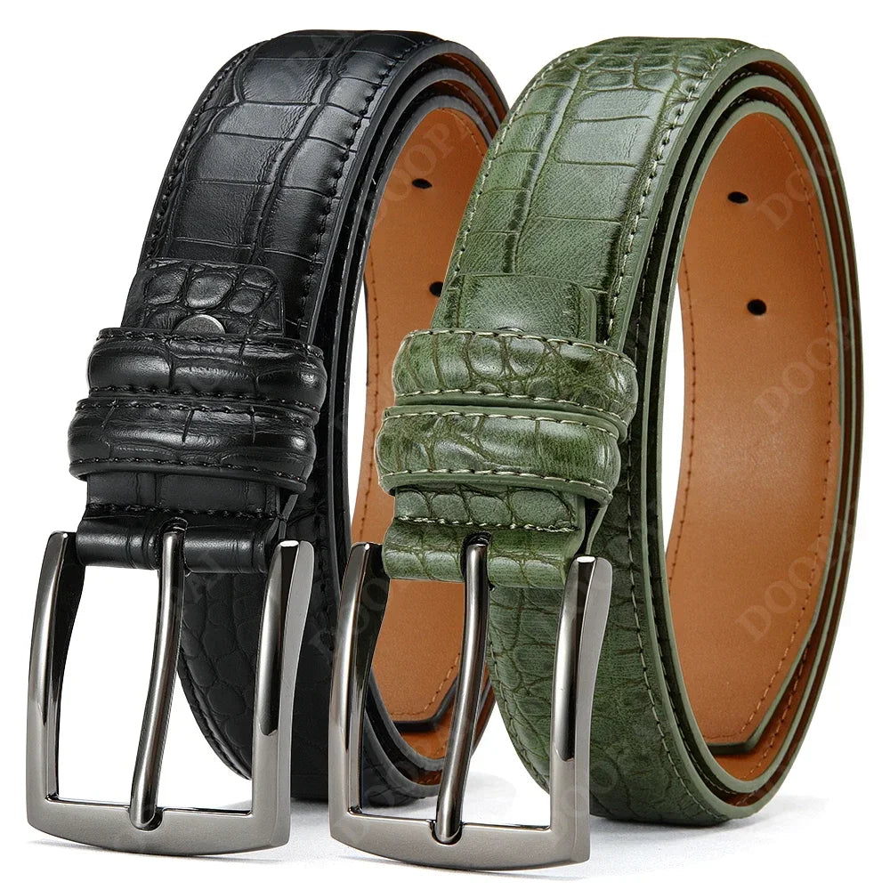 Business Leather Waist Jeans Belts for Men