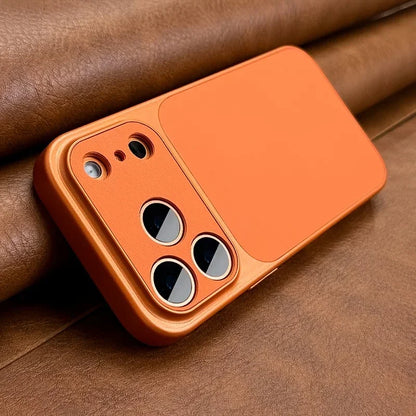New Luxury 17 Series Orange Retro Phone Case For iPhone 17 Air 16 15 14 13 12 11 Pro Max