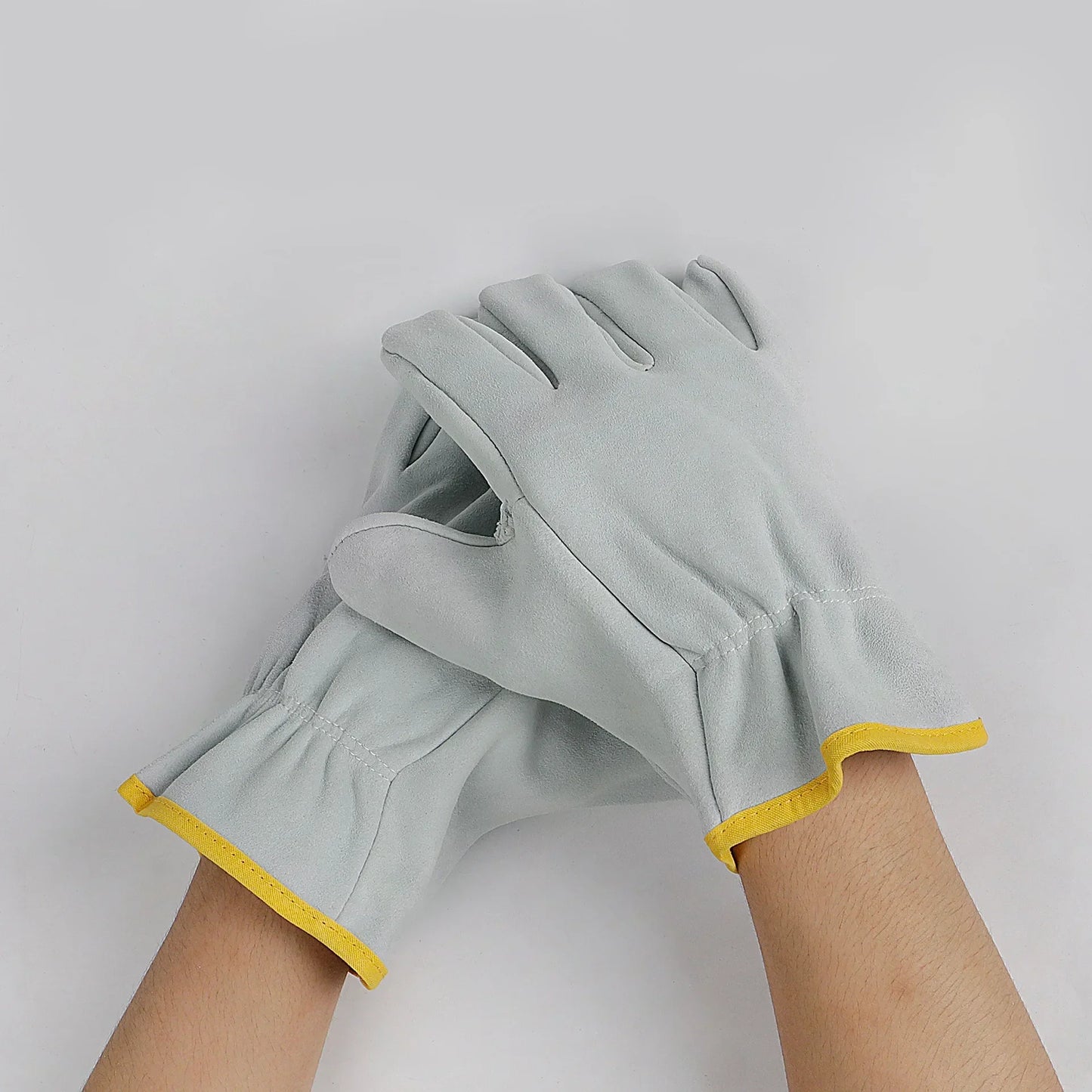 Work Gloves Sheepskin Leather Workers Work Welding Safety Protection