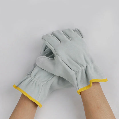 Work Gloves Sheepskin Leather Workers Work Welding Safety Protection