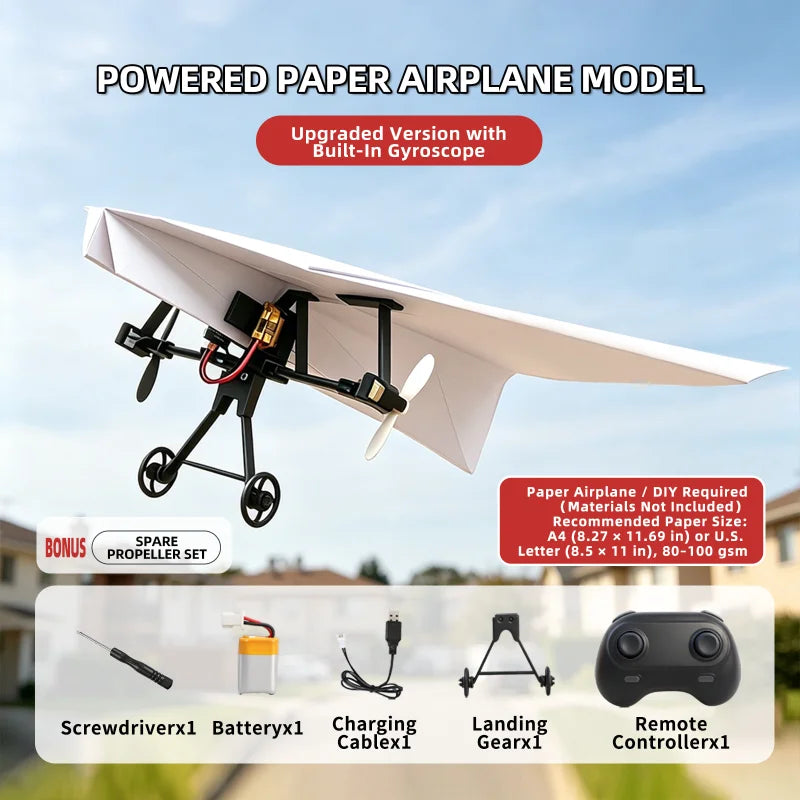 RC Paper Airplane Electric Power Kit Diy