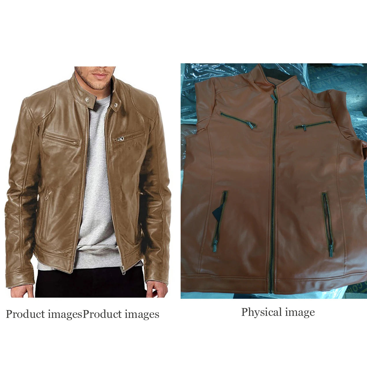 2026 Motorcycle Leather Jackets Man Casual Fashion Motorcycle Coat Slim Fit