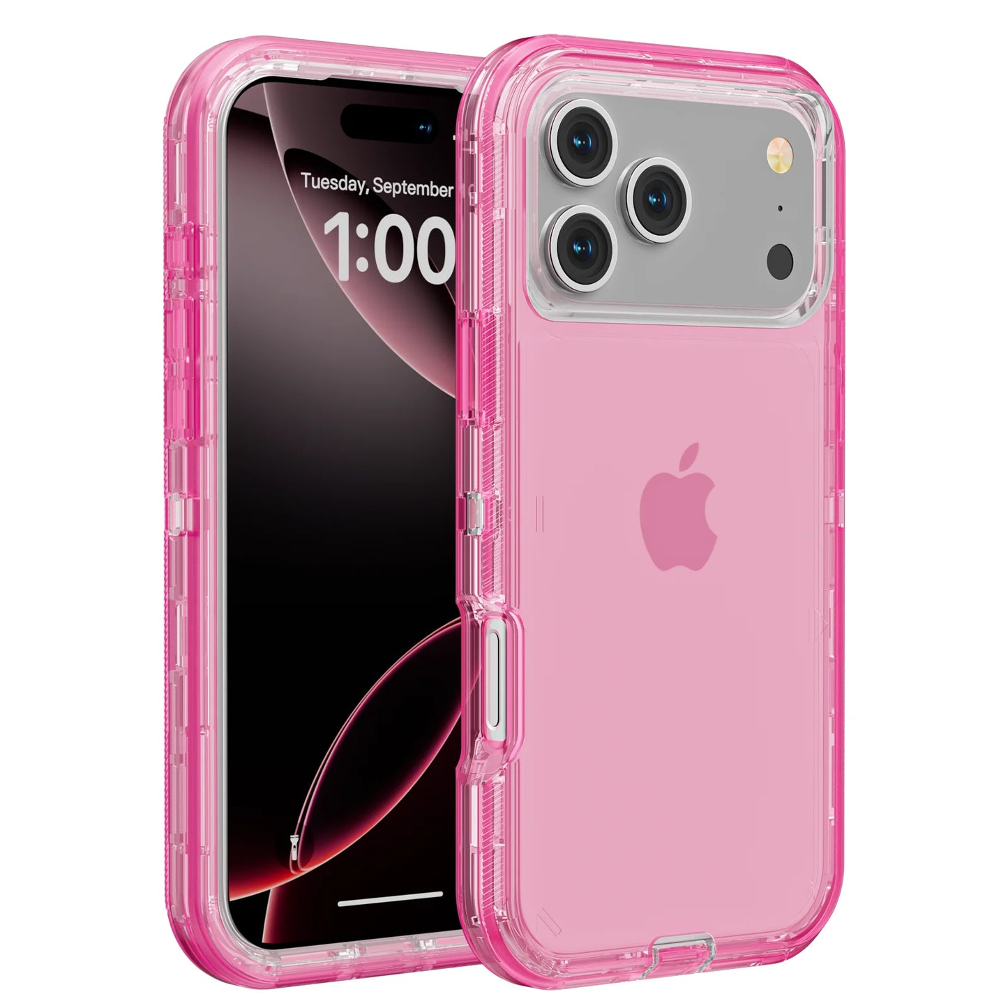 3 IN1 For iPhone 17 16E 15 14 16 PLUS 11 17 Pro MAX Armor Hard Cover