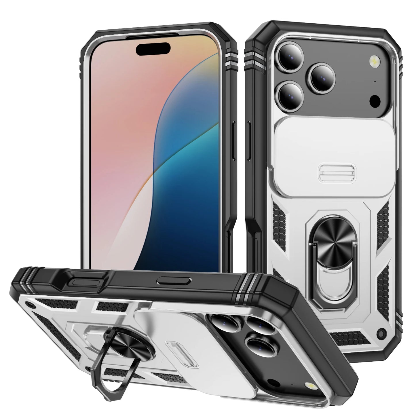 iPhone 17 Pro Max 17 Air 16e 16 Pro Max 15 14 13 12 Slide Camera Case