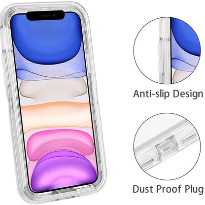3 IN1 For iPhone 17 16E 15 14 16 PLUS 11 17 Pro MAX Armor Hard Cover