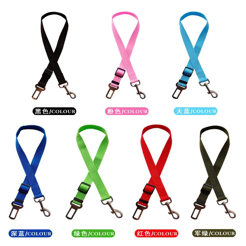 Adjustable Dogs Accessories Pet Cat Dog Car Seat Belt