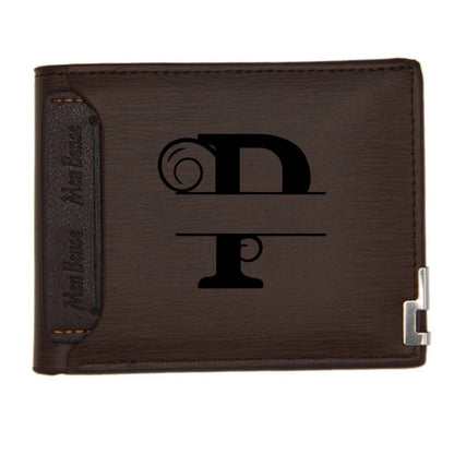 Personalized Wallet for Men Custom Wallets Leather Wallet Bifold Custom Gifts for Dad/Husband