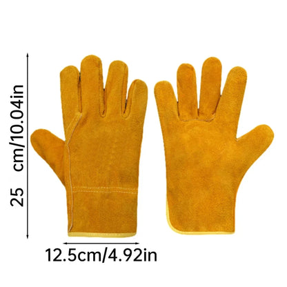 Work Gloves Sheepskin Leather Workers Work Welding Safety Protection