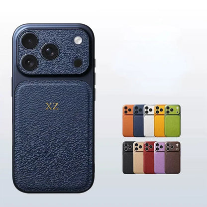 Leather Case For iPhone 15 14 13 17 Pro Max 14 16 Plus 17 Air Luxury Lens Protection