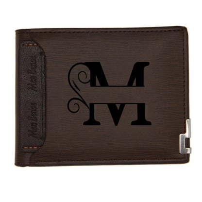 Personalized Wallet for Men Custom Wallets Leather Wallet Bifold Custom Gifts for Dad/Husband