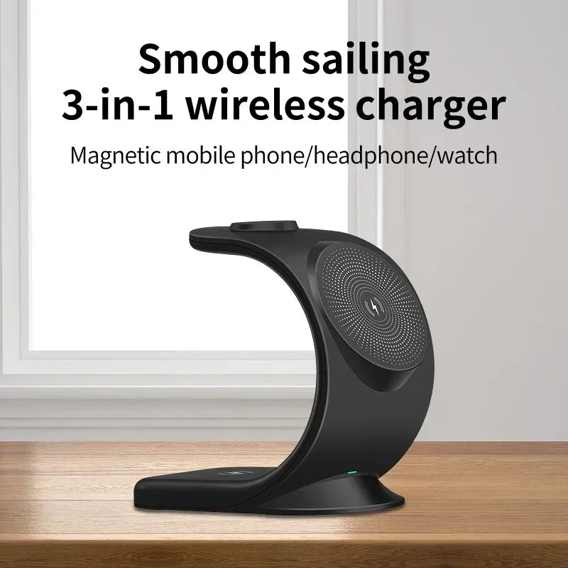 Magnetic Wireless Charger 3 in 1 Fast Charging