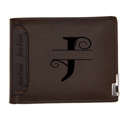 Personalized Wallet for Men Custom Wallets Leather Wallet Bifold Custom Gifts for Dad/Husband