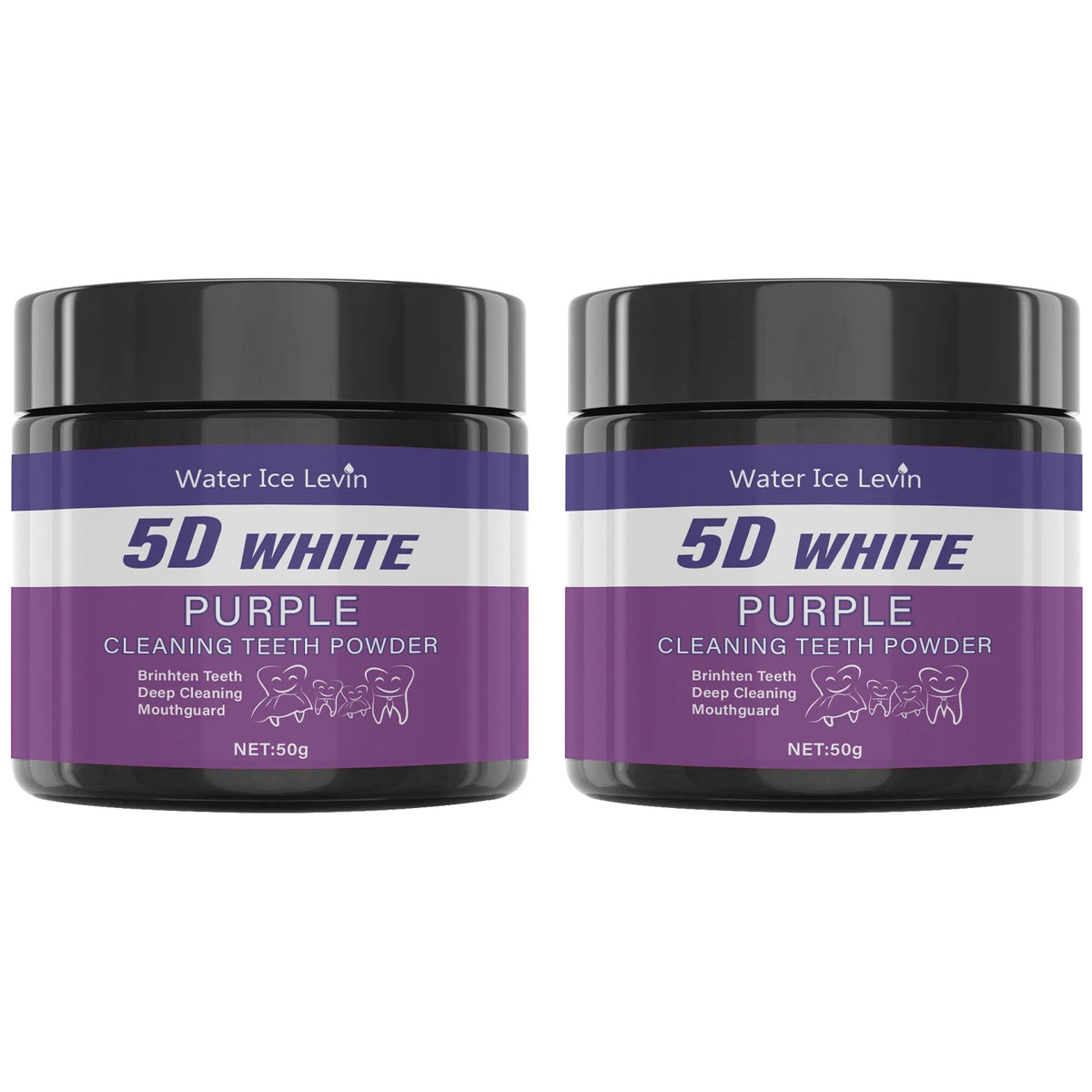 Purple Tooth Cleaning Powder Whitens Teeth in 5 Days