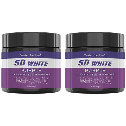 Purple Tooth Cleaning Powder Whitens Teeth in 5 Days