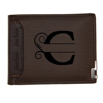 Personalized Wallet for Men Custom Wallets Leather Wallet Bifold Custom Gifts for Dad/Husband