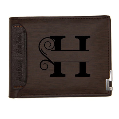 Personalized Wallet for Men Custom Wallets Leather Wallet Bifold Custom Gifts for Dad/Husband